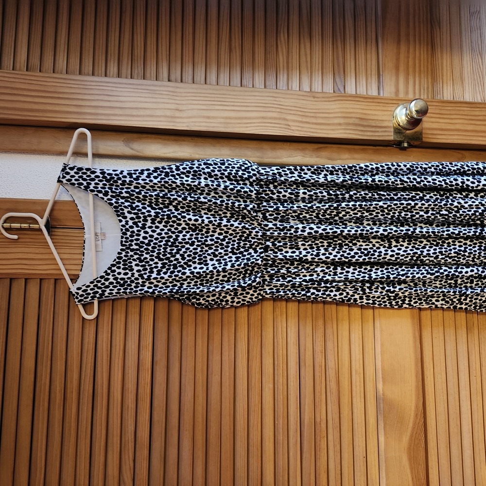 Ann Taylor Monochrome Patterned Dress